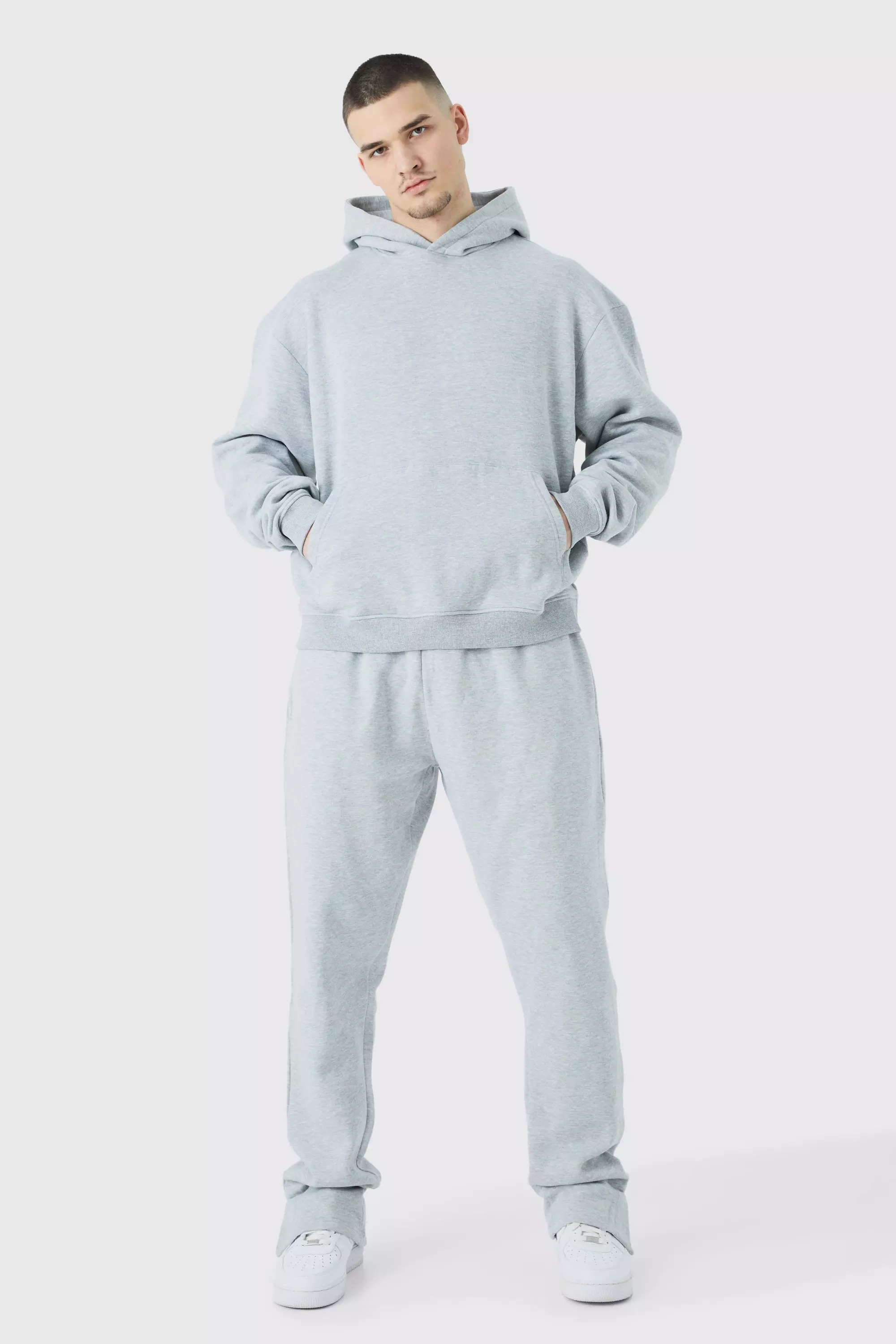 Tall Oversized Boxy Hooded Tracksuit boohooMAN